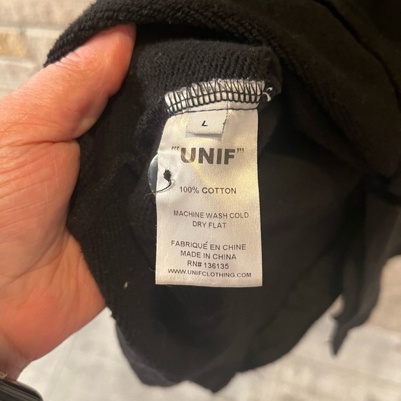 UNIF Parker Dress Button Down with Mother-of-Pearl Buttons SZ 10 - Picture 5 of 5